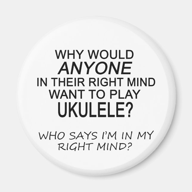 Imã Mente Direita Ukulele (Frente)