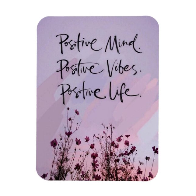 Ímã Mente Positiva, Vibrações Positivas, Vida Positiva (Vertical)