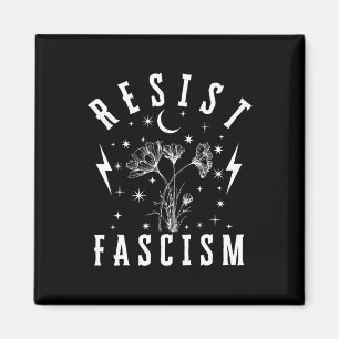 Imã Mentiras De Ódio Floral Anti-Trump E Fascismo Resi