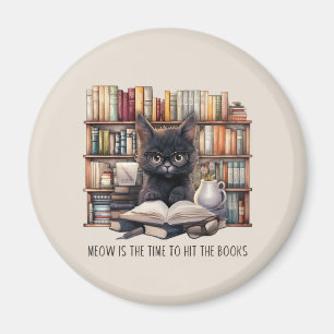 Imã Meow É A Hora De Atingir Os Livros