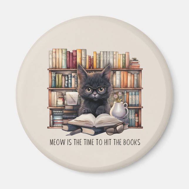 Imã Meow É A Hora De Atingir Os Livros (Frente)