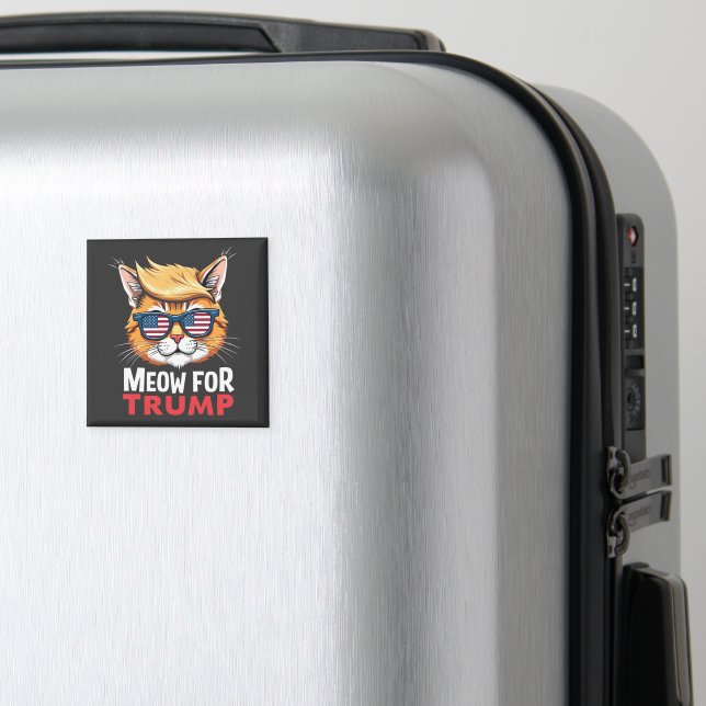 Imã Meow For Trump Cat Kitten Vote (In Situ (Luggage))