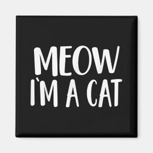 Imã Meow I'm A Cat Halloween