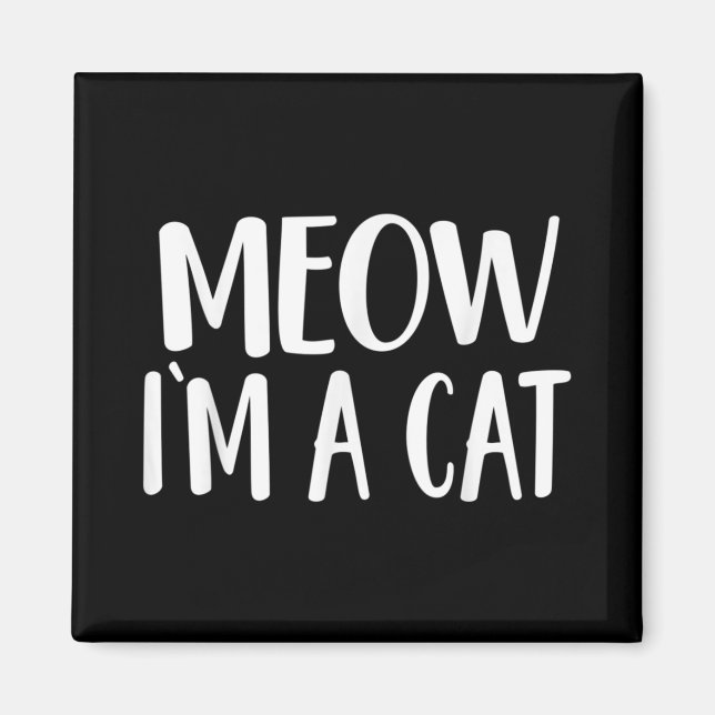 Imã Meow I'm A Cat Halloween (Frente)