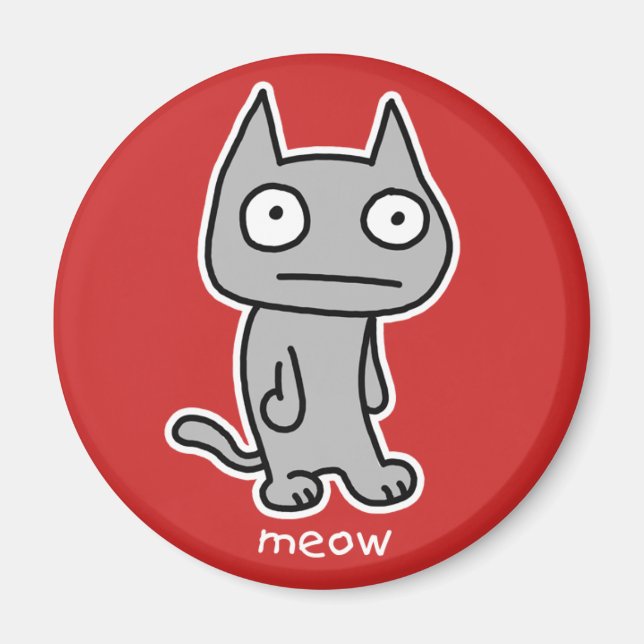 Imã Meow Magnet (Frente)
