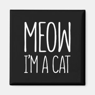 Imã Meow, sou uma camisa de fantasia de gato de Dia da