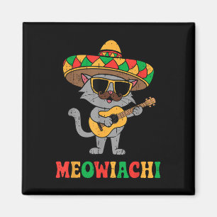 Imã Meowiachi Cat Mariachi Funny Cinco De Mayo Mexican