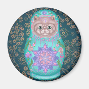 Imã Meowtreshka geométrica