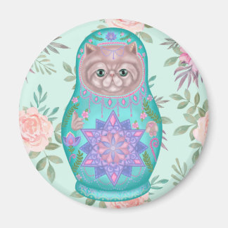 Imã Meowtreshka geométrica