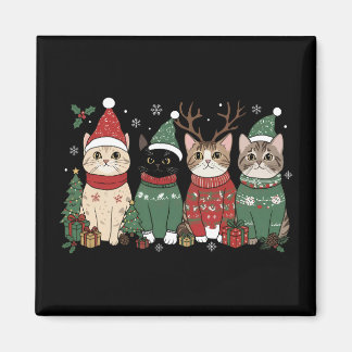 Imã Meowy Cat Christmas Catmas Xmas Gift