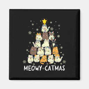 Imã Meowy Catmas Árvore de Natal Xmas Meninas Fu