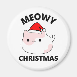 Imã Meowy Christmas