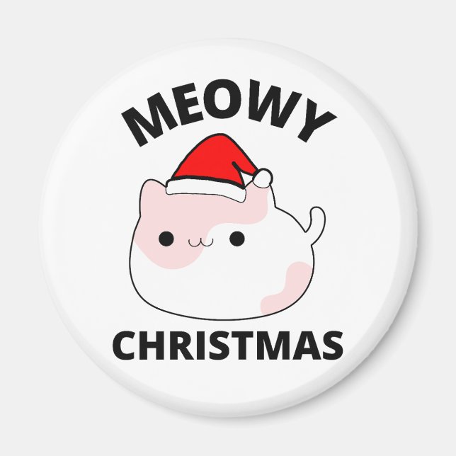 Imã Meowy Christmas (Frente)
