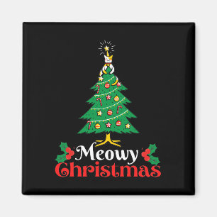 Imã Meowy Christmas