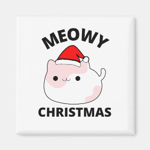 Imã Meowy Christmas
