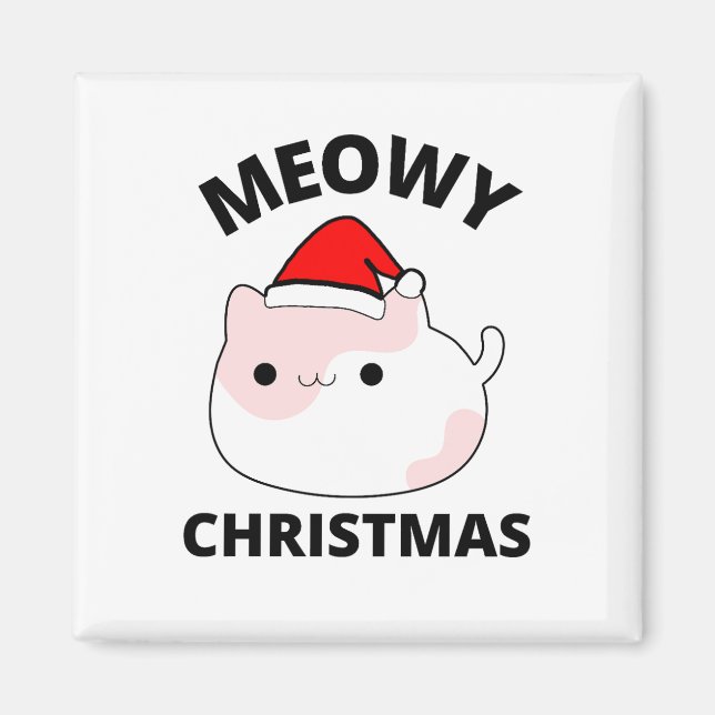 Imã Meowy Christmas (Frente)