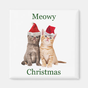 Imã Meowy Christmas Kitten Magnet