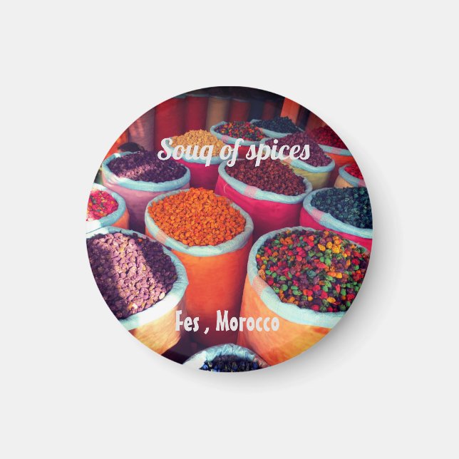 Imã Mercado de especiarias Fes marrocos presente (Frente)