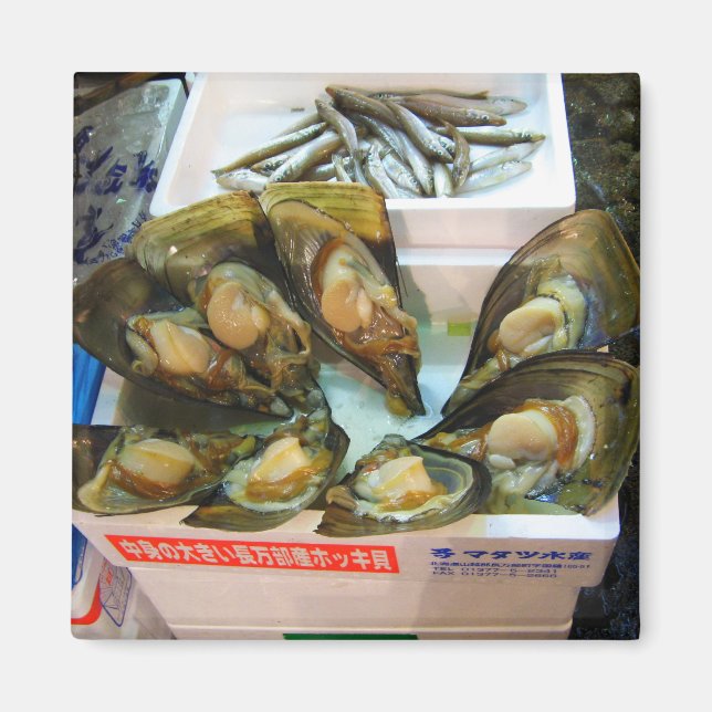 Imã Mercado de Peixes de Tsukiji, Giant Muselles, Tóqu (Frente)