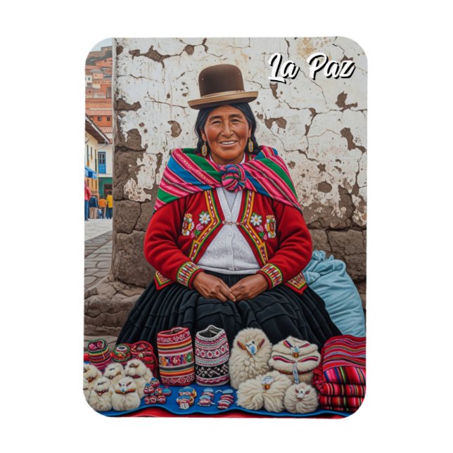 Ímã Mercado em La Paz Bolívia Viagem (Vertical)