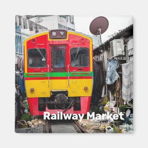 Imã Mercado Ferroviário - Mae Klong Vintage - Tailândi