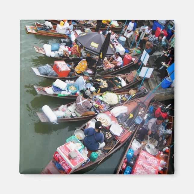 Imã Mercado Flutuante Em Amphawa, Tailândia (Frente)