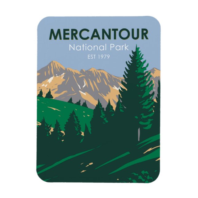 Ímã Mercantour National Park França (Vertical)