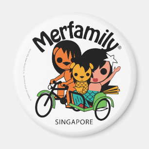 Imã MERFAMILY® Singapore Trishaw