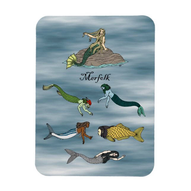 Ímã Merfolk (Vertical)