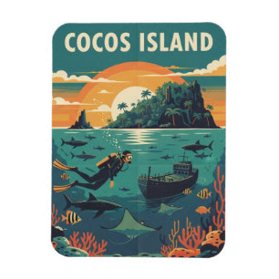 Ímã Mergulhador da Ilha de Cocos