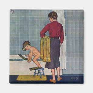 Imã Mergulhador na cuba