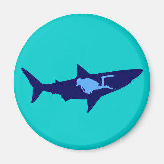 Imã Mergulhador tubarão diver shark