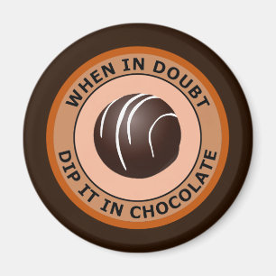 IMÃ MERGULHE-O EM CASO DE DÚVIDA NO CHOCOLATE