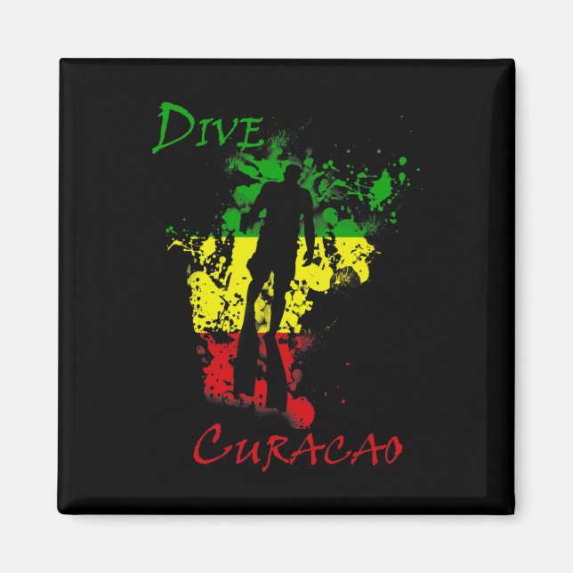 Imã Mergulho Curaçao  (Frente)
