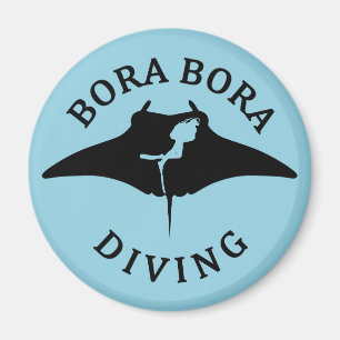 Imã Mergulho Scuba Com Raios Manta Em Bora Bora