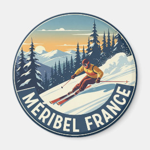 Imã Méribel France Skier Skiing