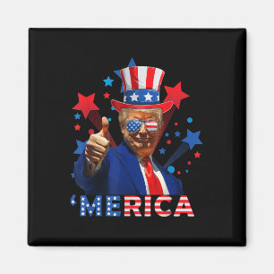 Imã Merica 4 De Julho Fireworks Funny Trump Independe