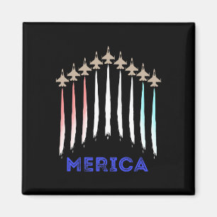 Imã Merica America Jet Flag Trump Patriot Veteran Gift