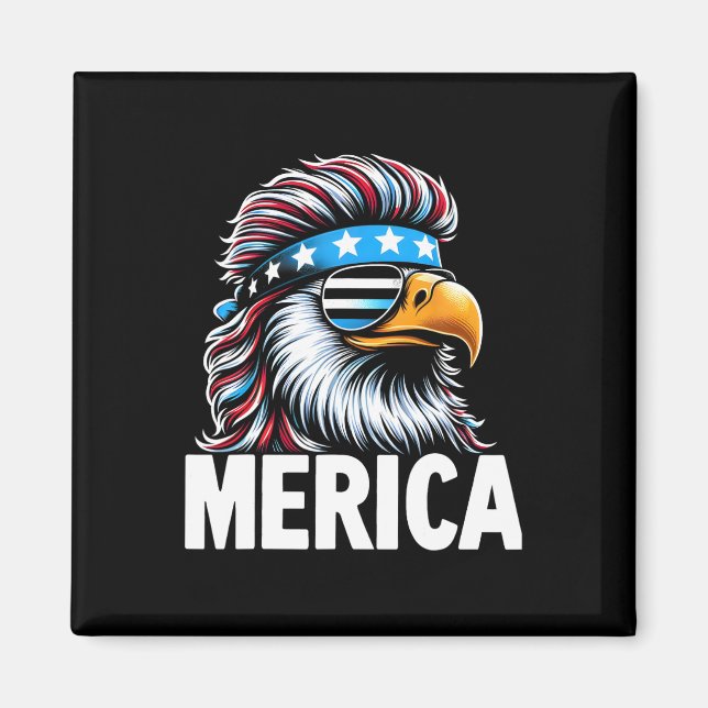 Imã Merica Eagle Mullet Sungles Eusa Flag Eagl (Frente)