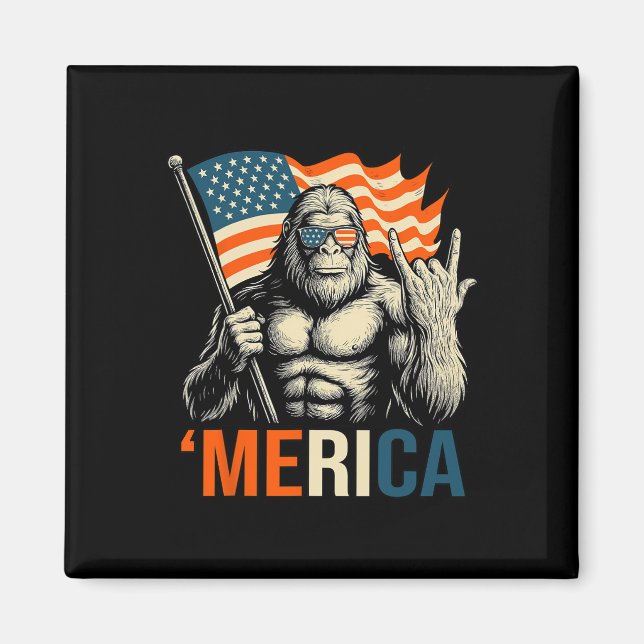Imã ‘merica Gorilla Flag Sungles Funny Patriotic  (Frente)