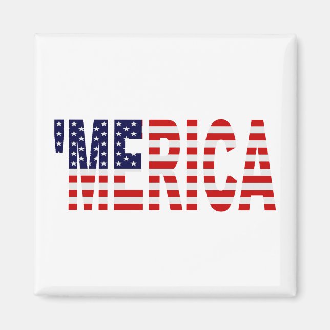 Imã 'MERICA US Flag (Frente)
