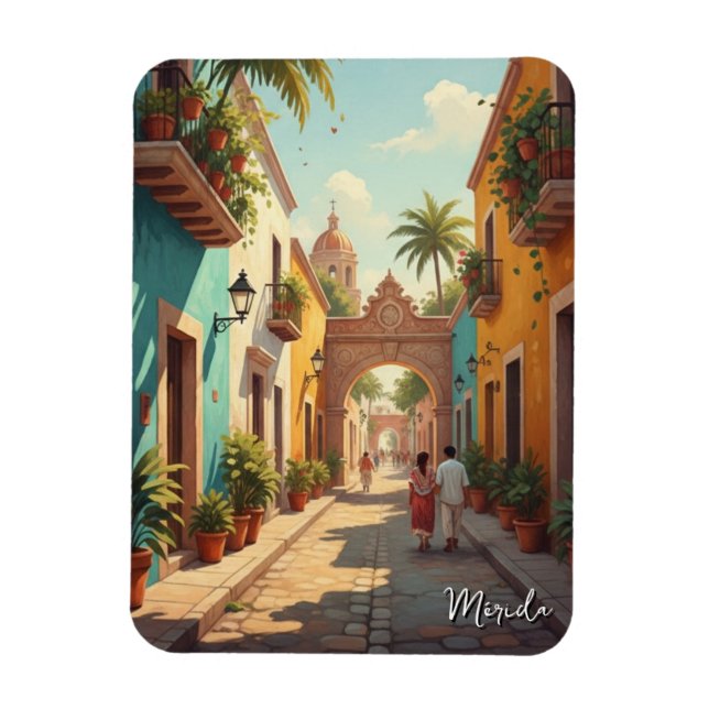 Ímã Merida Mexico Travel (Vertical)