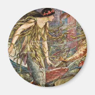 Imã Mermaid Art vitoriana de H J Ford