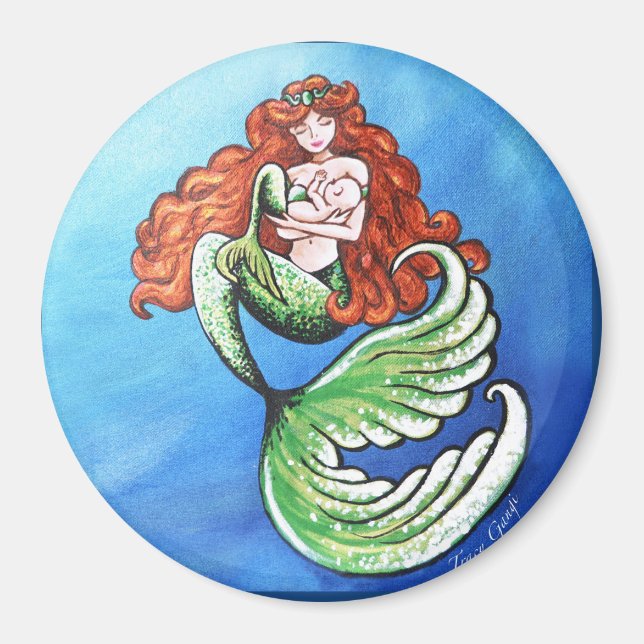 Imã Mermaid Mama Magnet (Frente)
