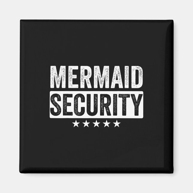 Imã Mermaid Security Halloween Pai Men Boy (Frente)