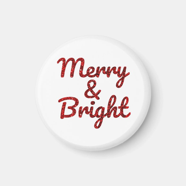 Imã Merry and Bright Christmas (Frente)