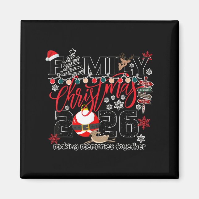 Imã Merry Christmas 2026 Women, Men Shirt  (Frente)