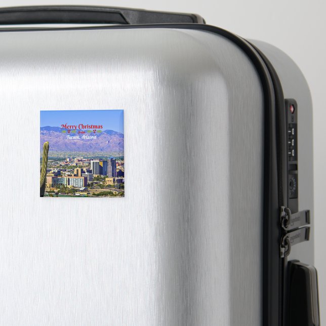 Imã Merry Christmas from Tucson, Arizona, (In Situ (Luggage))