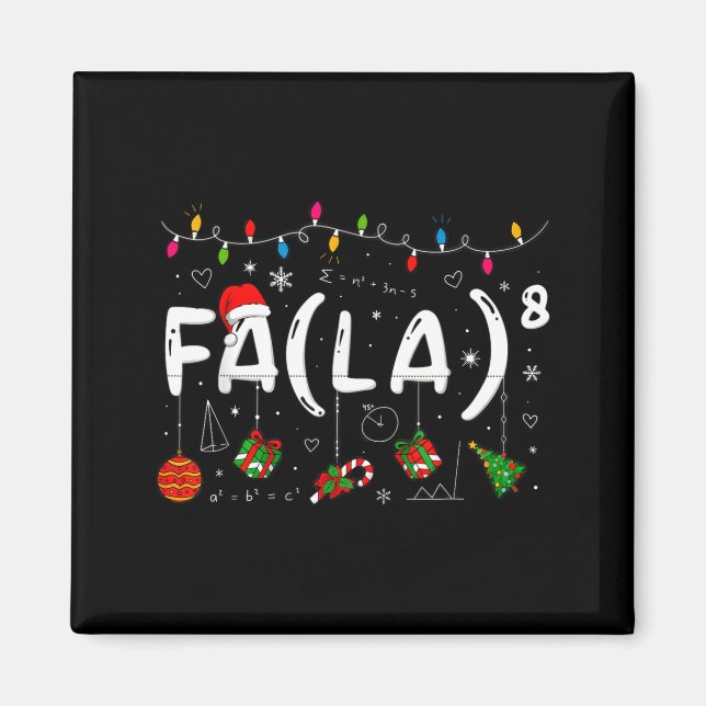 Imã Merry Christmas Math Teacher Christmath For Men Wo (Frente)