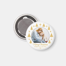 Imã Merry Christmas Merry As A Mother White Gold Photo